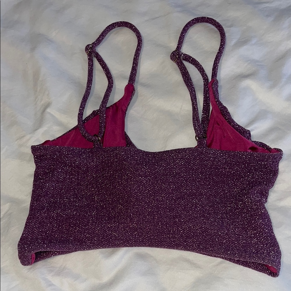 Beach Riot Purple Bikini with Ribbed Texture - Picture 5 of 6